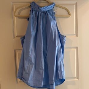 J. Crew Light Blue Halter Blouse